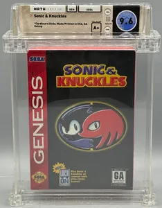 Sonic & Knuckles Sega Genesis Cardboard Slide Sealed New