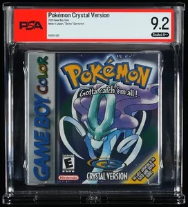 PSA 9.2 A++ Pokemon Crystal Version Series Corrected SEALED Game Boy C