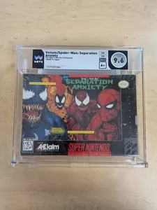 Venom Spider-Man Separation Anxiety SNES Sealed
