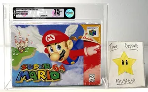 Super Mario 64 Nintendo N64 New 1996 Sealed 1st First Print VGA Graded